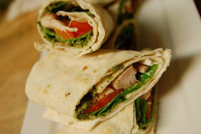 الطبخ بسيط: lavash مع الدجاج المدخن