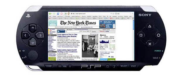 متصفح PSP: نظرة عامة على البرنامج