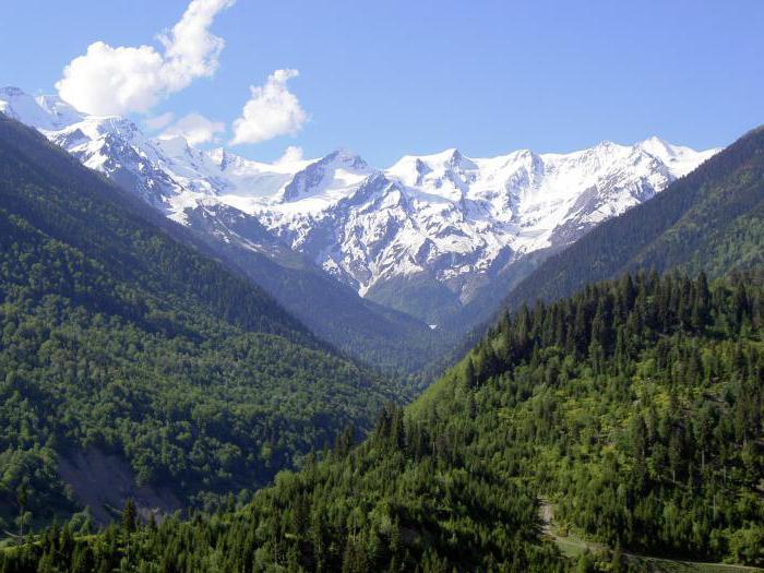 الموقع الجغرافي لجبال القوقاز: الوصف ، الصورة
